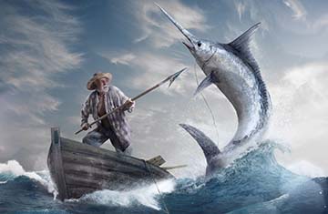 Nêu cảm nhận khi đọc đoạn trích truyện “Ông già và biển cả” của nhà văn Hê-minh-uê