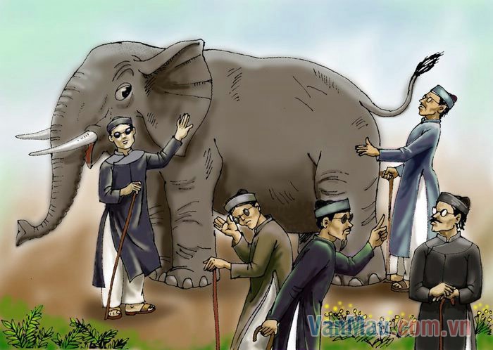 Nhập vai chú voi kể lại chuyện Thầy bói xem voi