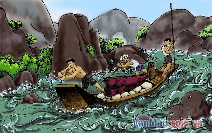 Tả dượng Hương Thư đưa thuyền vượt thác