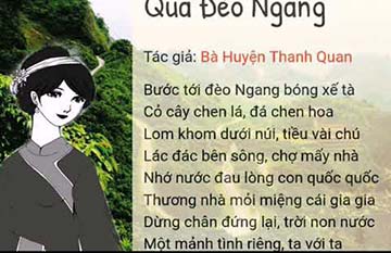 Hai câu kết bài thơ “Qua Đèo Ngang” của Bà Huyện Thanh Quan có thể coi là hai câu thơ hay nhất trong bài. Nhà thơ Tế Hanh đã có một nhận xét rất hay về hai câu thơ ấy như sau: “Hai...mới”. Em hãy phân tích bài thơ dể làm sáng tỏ ý kiến đó