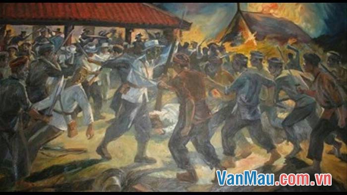 “Văn tế nghĩa sĩ cần Giuộc” tế vong linh những người nghĩa sĩ nông dân đã tham gia tấn công đồn giặc Pháp ở cần Giuộc
