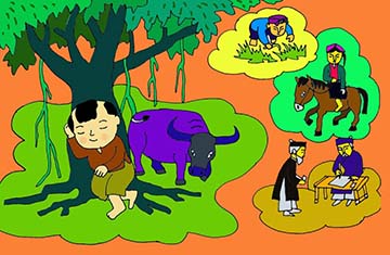 Kể lại câu chuyện cổ tích Sự tích chú Cuội cung trăng theo lời Cuội Kể lại câu chuyện cổ tích Sự tích chú Cuội cung trăng theo lời Cuội