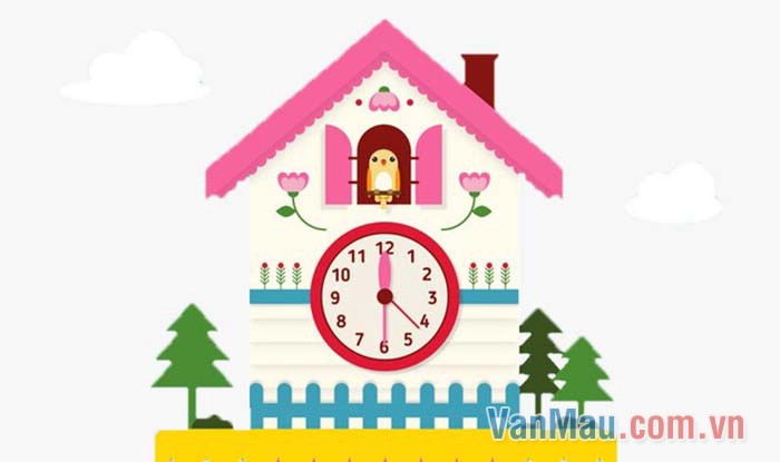 Đồng hồ báo thức hình ngôi nhà Đồng hồ báo thức hình ngôi nhà