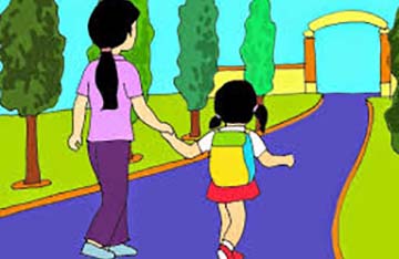 Bạn Linh Chi kể lại buổi đầu đi học Bạn Linh Chi kể lại buổi đầu đi học