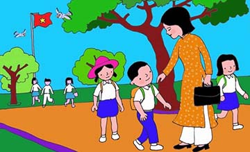 Bạn Nguyệt Anh kể lại buổi đầu tiên đi học Bạn Nguyệt Anh kể lại buổi đầu tiên đi học