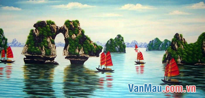 bức tranh về vịnh Hạ Long