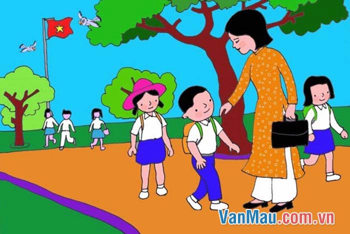 Và thế là ngôi trường mới đã nhận thêm một học trò nhí là em