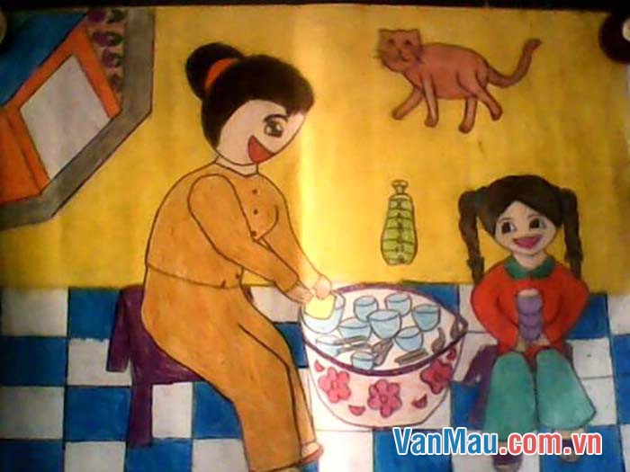 Em rất yêu mẹ của mình
