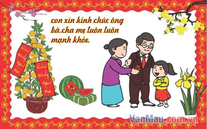 Viết thư chúc tết người thân Viết thư chúc tết người thân