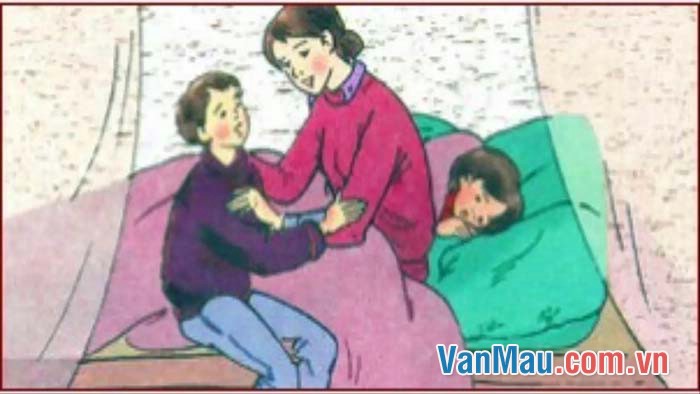 Kể lại truyện Chiếc áo len theo lời của Lan