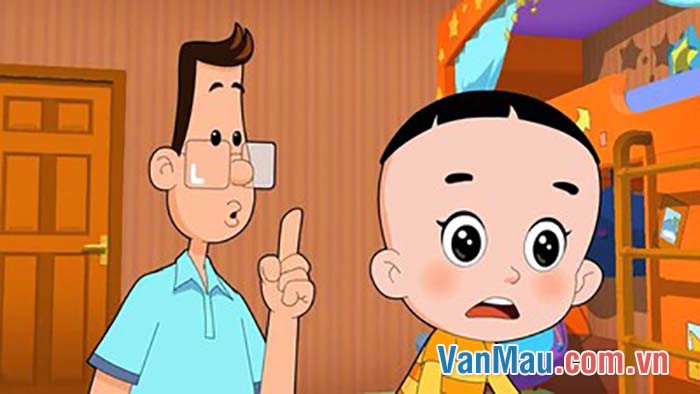 Kể về nhân vật bố đầu nhỏ, con đầu to