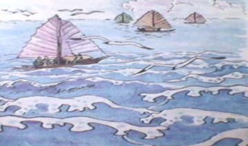 Quan sát tranh cảnh biển (tr.67, Tiếng Việt 2, tập 2) và trả lời câu hỏi