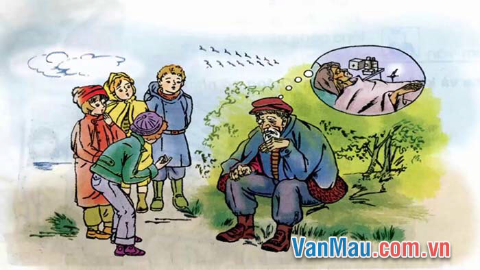 Kể lại câu chuyện “Các em nhỏ và cụ già” theo lời một bạn nhỏ